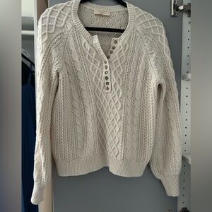 Sezane Bree Jumper (Cream, Size Medium)